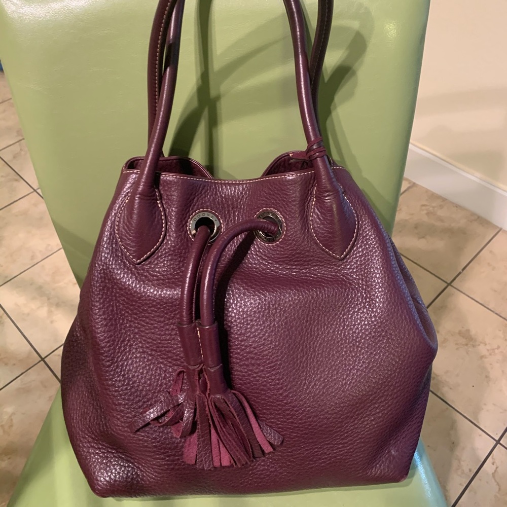 Dooney drawstring satchel
